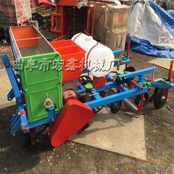 两行花生播种机视频,两行播种技术展示